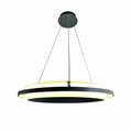 Eqlight Litza 41-Watt Integrated LED Ringed Silver Circular Pendant EQ21-P-LG11